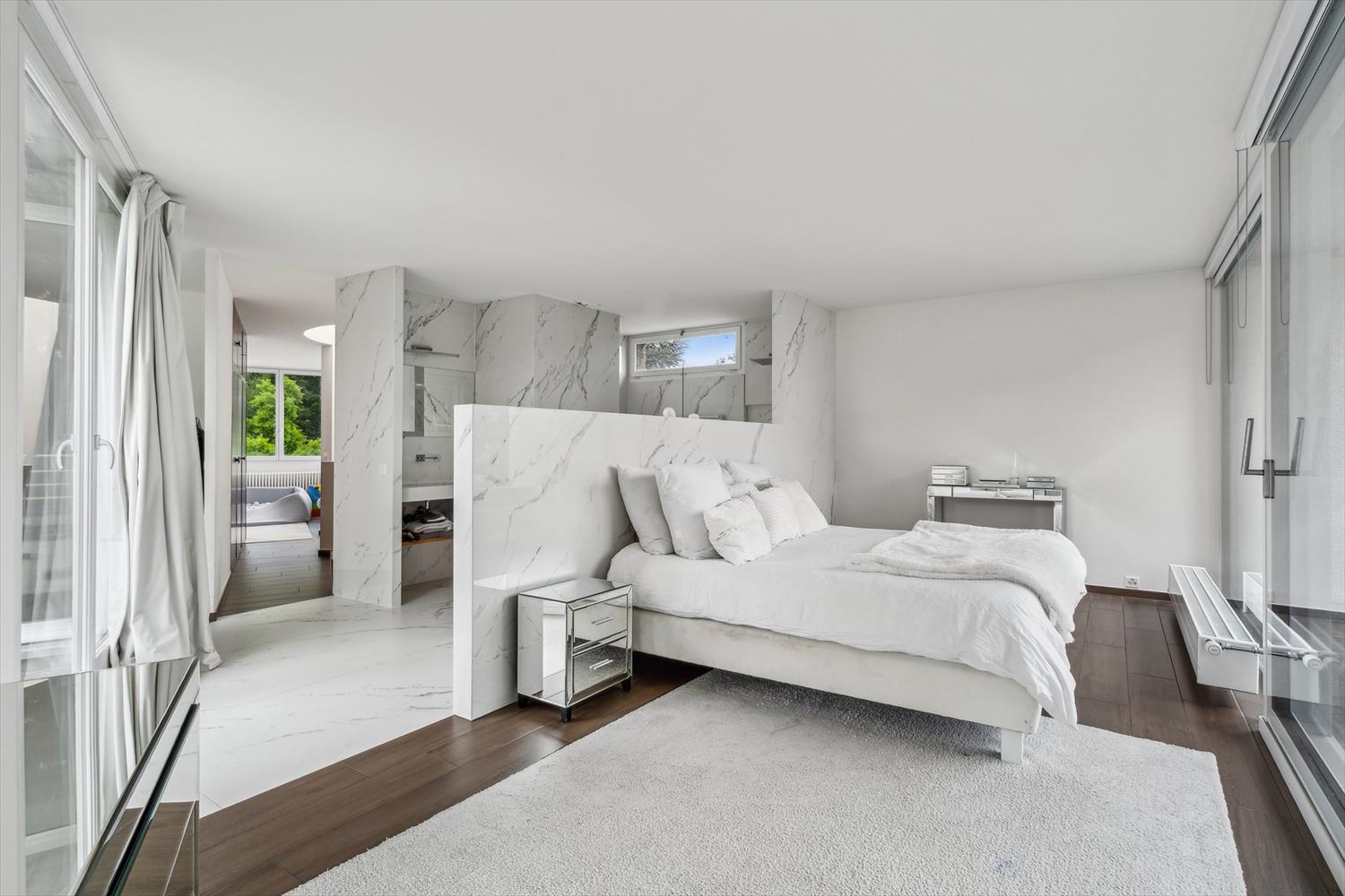 Rénovation Salle de bain en marbre blanc